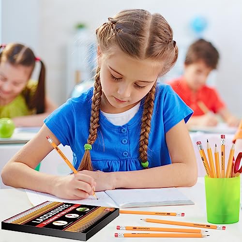50 Pack Pre-Sharpened #2 Yellow Pencils with Erasers