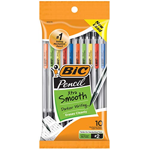 BIC Xtra-Smooth 0.7mm Mechanical Pencils, 10-Pack