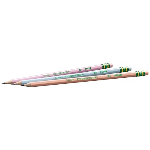 Ticonderoga Pastel Pencils, Assorted Colors, 10-Pack