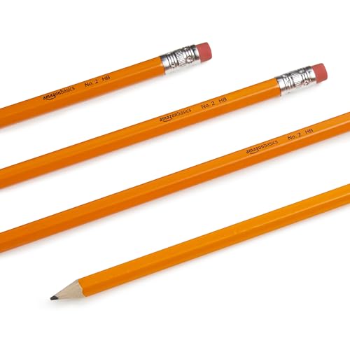 150 Count Amazon Basics Pre-Sharpened #2 Pencils