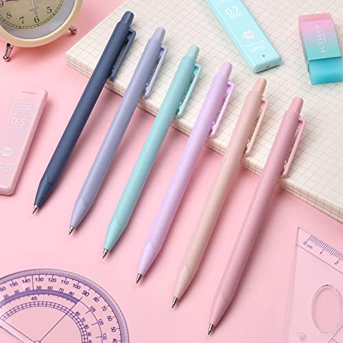 Pastel Mechanical Pencil Set with Leads and Erasers