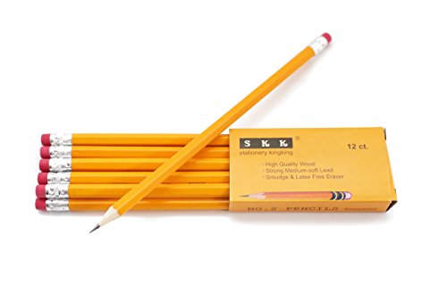 Pre-Sharpened 2 HB Pencils with Erasers, 144/box