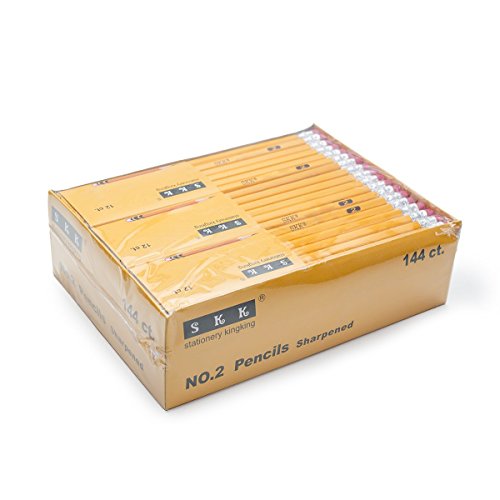 Pre-Sharpened 2 HB Pencils with Erasers, 144/box