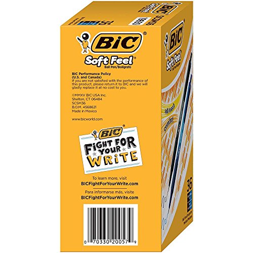 BIC Soft Feel Retractable Ballpoint Pens - 36 Count