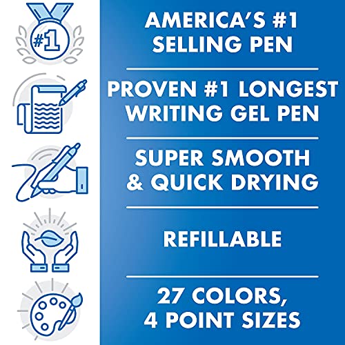 Pilot G2 Premium Black Gel Pens, 36-Pack