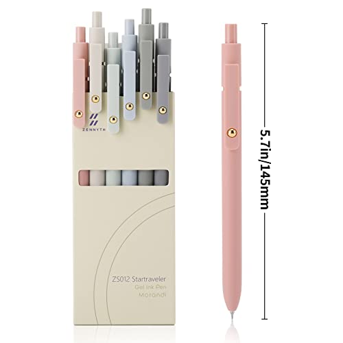 Ddaowanx 6-Pack Gel Pens - Fine Point Black Ink