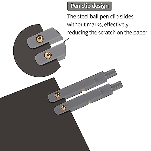 Ddaowanx 6-Pack Gel Pens - Fine Point Black Ink