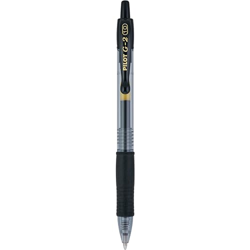 Pilot G2 Bold Point Black Gel Pens, 12-Pack