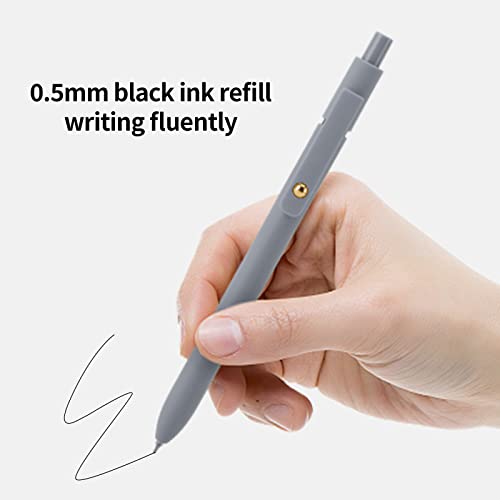 Ddaowanx 6-Pack Gel Pens - Fine Point Black Ink