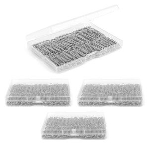 800 Silver Paper Clips - Essential School Supplies