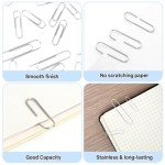 800 Silver Paper Clips - Essential School Supplies