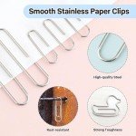 800 Silver Paper Clips - Essential School Supplies