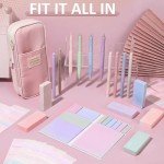Aesthetic College School Supplies Kit - 38 Pieces