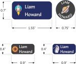 Personalized Waterproof Name Stickers for Kids