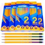 ECOTREE 216 Count #2 Pre-Sharpened Yellow Pencils