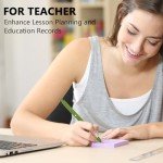 FIOVER 6pcs Fine Point Black Gel Pens