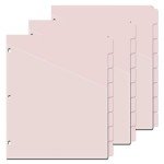 Pink 8-Tab Binder Dividers with Pockets