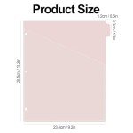 Pink 8-Tab Binder Dividers with Pockets