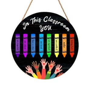 Personalized Classroom Welcome Sign for Teachers