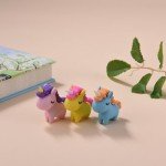KUNFOWL Unicorn Mini Model Erasers for Kids