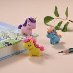 KUNFOWL Unicorn Mini Model Erasers for Kids