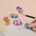 KUNFOWL Unicorn Mini Model Erasers for Kids