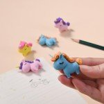 KUNFOWL Unicorn Mini Model Erasers for Kids