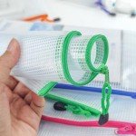BOPART Zippered Mesh Pouch for School & Office