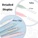 DIBALIYI Quick Dry Fine Point Gel Pens (5-Pack)