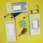 BOPART Zippered Mesh Pouch for School & Office