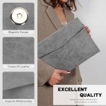 Zentiky Grey Waterproof A4 Synthetic Document Case