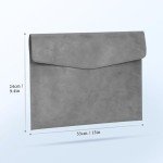Zentiky Grey Waterproof A4 Synthetic Document Case