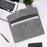 Zentiky Grey Waterproof A4 Synthetic Document Case