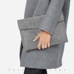 Zentiky Grey Waterproof A4 Synthetic Document Case