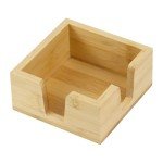 Bamboo Sticky Notes Memo Pad Holder Organizer