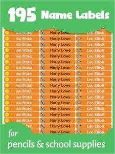 LabelTiger® Personalized Waterproof Name Labels - 195 Pack
