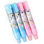 Cute Retractable Erasers Set with Refills for Kids