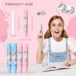 Cute Retractable Erasers Set with Refills for Kids