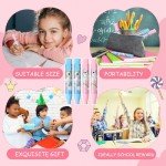 Cute Retractable Erasers Set with Refills for Kids