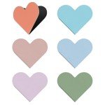 Colorful Heart-Shaped Magnetic Page Markers