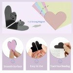 Colorful Heart-Shaped Magnetic Page Markers