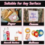 Metallic Shimmer Outline Markers - 12 Colors