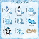 48 PCS Snowflake Cutouts for Holiday Decorations