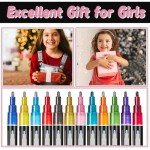 Metallic Shimmer Outline Markers - 12 Colors