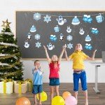 48 PCS Snowflake Cutouts for Holiday Decorations