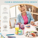 Youbetia Rotating Acrylic Desk Pen Organizer