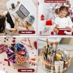 Youbetia Rotating Acrylic Desk Pen Organizer