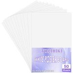 White Poster Boards for School Projects, 50 Pack