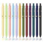 12 Pcs Vibrant Gel Pens for School & Journaling