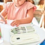 Cute School Supplies Set with Pencils and Highlighters